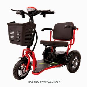 EZYGO PMA Folding F1: LTA Approved Ultra-Compact Mobility Scooter | Silent 350W Motor
